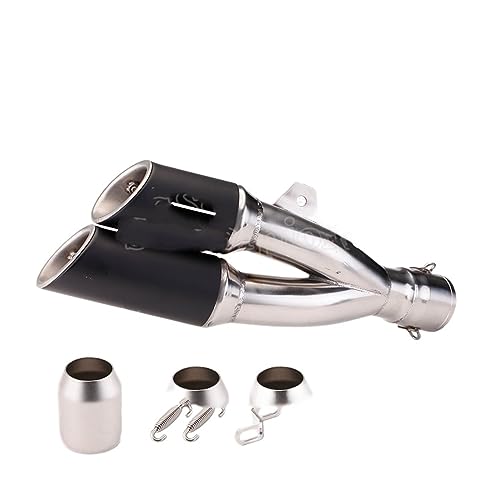 Tuyau silencieux moto double trous compatible R6 Z900 CBR500