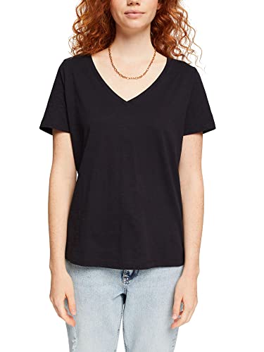 Esprit 992cc1k322 T-Shirt, 001/Noir, XS Femme