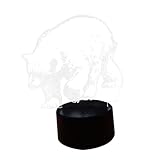 Lampe de bureau LED : lampe 3d, fabriquée en acrylique durable, garantit la qualité.