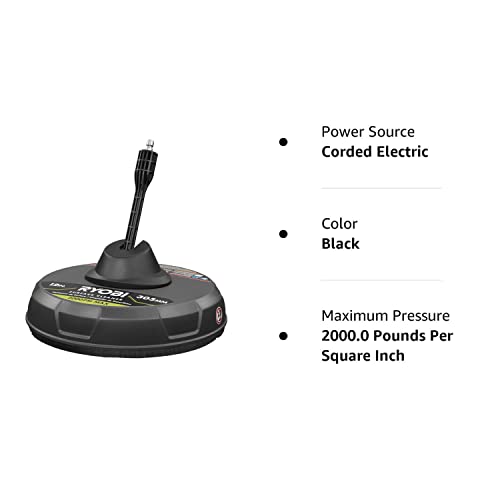 Ryobi 12 in. 2000 PSI 1.4 GPM Quick Connect Surface Cleaner for