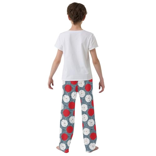 Hand Drawn Umbrellas Rain Boys Pants for Kids Jogger Pants with Pockets S-XL3