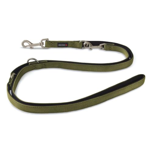 Wolters Führleine Professional Comfort, Farbe:Olive/schwarz, Größe:M 200 cm x 15 mm