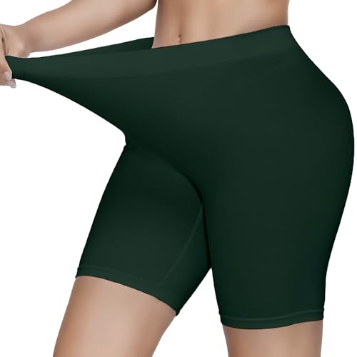 Image of KYDA Women's Anti Bacterial Cycling Shorts, Under Skirt Biker Shorts, High Waist Stretchable Yoga Shorts & Gym Workout Skin Fit Shorties