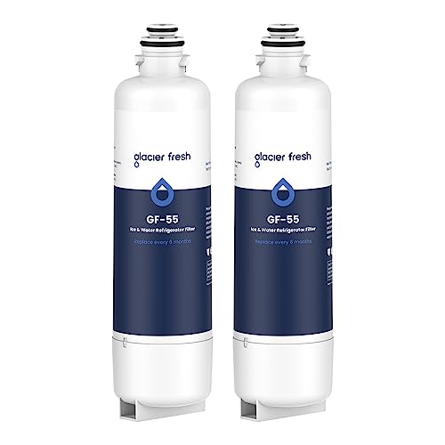 GLACIER FRESH Replacement for Bosch 11025825 Ultra Clarity Pro Refrigerator Water Filter BORPLFTR50, Compatible with KWF 2000, 12028325, 11032531, BORPLFTR50, WFC100MF, B36CT80SNS, B36CL80EN