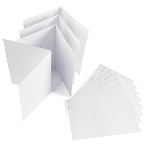 Jumbo-Set 50 x Faltkarten DIN B6 weiß + 50 x Umschläge, blanko Cover