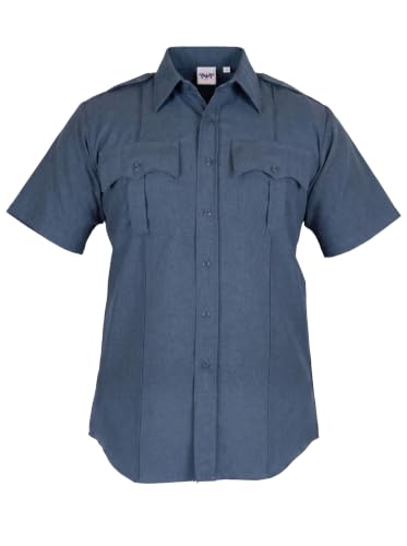 Image of First Class 100% Polyester Short Sleeve Men's Uniform Shirt White