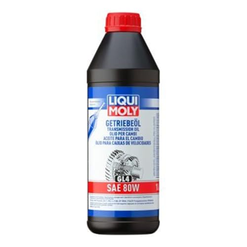LIQUI MOLY Getriebeöl (GL4) SAE 80W, 1 L, Mineralöl, für Schaltgetriebe – Ansicht 3