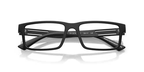 Image of Emporio Armani mens Ea3278 Rectangular Prescription Eyewear Frames