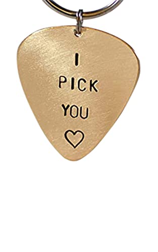 guitar pick keyring