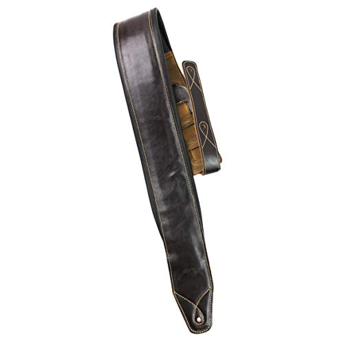 Walker & Williams B4B-BRN-XL Sangle rembourrée en cuir pour guitare ou basse jusqu’à 147 cm de large, marron, régulier - Les Beatles, Paul McCartney, John Lennon, RIngo Starr, George Harrison Walker & Williams B4B-BRN-XL Sangle rembourrée en cuir pour guitare ou basse jusqu'à 147 cm de large, marron, régulier – Image 5