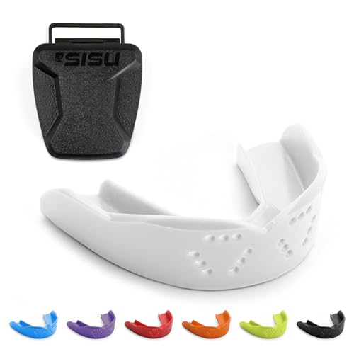 SISU 3D Mouthguard, Snow White with Case - Pre-Formed, Easy