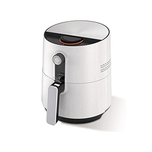 DHZYY Freidora eléctrica de Aire +cocción al Horno con Control de Temperatura,Canasta de fritura sin Pegamento,for cocción de bajo Contenido de Aceite sin Aceite 3.6l,1500w,Blanco