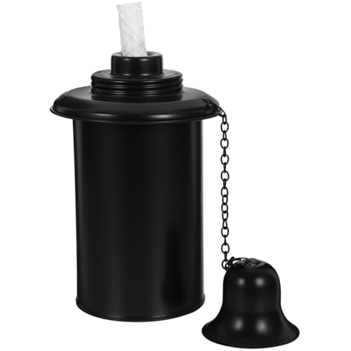 Hemobllo Contenedor De Combustible Para Antorcha De Jardín Con Mecha Y Tapa Repuesto Para Antorchas De Jardín De Bambú Iluminación Exterior Patio Terraza