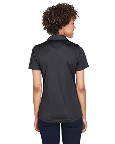 Ultraclub Ladies' Cool & Dry Sport Performance Interlock Polo L Black #TOP3