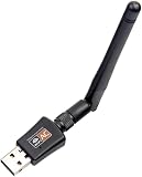 600 Mbps Dual Band 2.4/5 GHz Internet USB WiFi Adattatore Laptop Wireless Ricevitore Rete Dongle con Antenna Compatibile con Windows 11.10/8/7/XP/VISTA, MAC, Linux