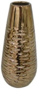 Urban Trends 11115 Decorative Ceramic Vase, Gold
