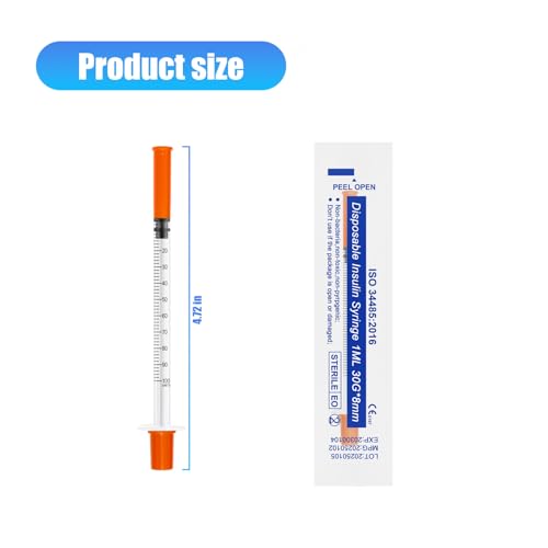 10 Pcs 1Ml Plastic Syringes Colostrum Syringe 1ml Syringes Individually 30G*8mm Multi Purpose Precision Distribution Measuring Tools - Image 3