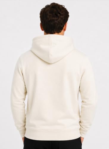 Image of ADRO Mens Abstract Graphic Hoodie | 320 GSM Cotton Poly Fleece | Regular Fit Contemporary Artistic Sweatshirt for Winter & Streetwear