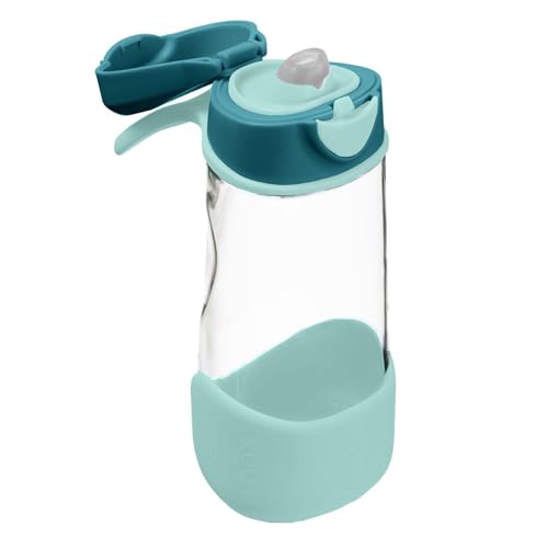 b.box Sport Trinkflasche | Griffige Auslaufsichere Wasser- und Trinkflasche Kinder | Cooles Modernes Design | Neigen und Trinken | 450 ml