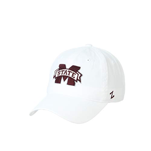 NCAA Mississippi State Bulldogs Mens Adjustable Scholarship Hat White, Mississippi State Bulldogs White, Adjustable