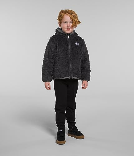 THE NORTH FACE Boys' Reversible Mount Chimbo Full Zip Hooded Jacket, TNF Medium Grey Heather,24