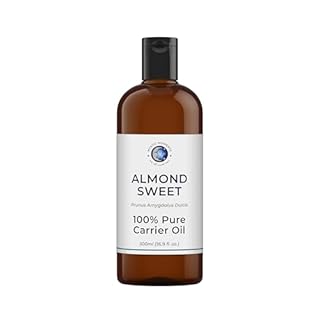 Mystic Moments | Sweet Almond Carrier Oil 500ml - Pure & Natural Oil Perfect For Hair, Face, Nails, Aromatherapy, Massage and Oil Dilution Vegan GMO Free