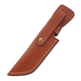 iplusmile Funda Protectora de Cuchillo de Cuero Resistente para Exteriores Manga Portátil para Cortar Accesorio de Cocina con Fijación para Cinturón Duradera y Ligera para Camping y