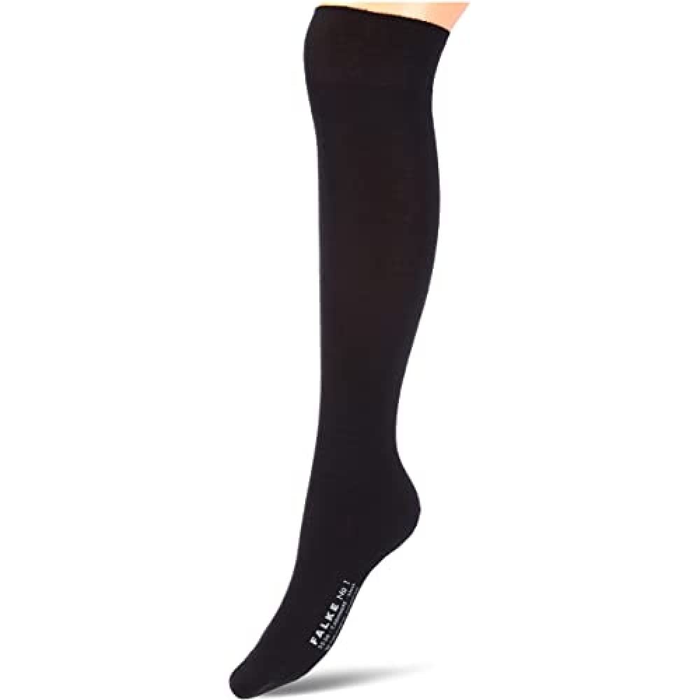 Falke Women's Grey Light Melange 3390 No. 1 Finest W Kh Cashmere Long Plain 1 Pair Knee-High Socks, 2.5-3.5