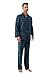 amaxer Men's 100% Cotton Flannel Pajamas Set Men's Home Fashion Pajamas Long-sleeved Pants Set Top with Pockets Pants with Drawstring Soft Pjs for Men S-3XL