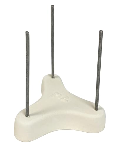 Ceramic Tripod Stilt with Long Posts for Kiln Firing of Ceramic and Pottery Pieces - (Pkg/1) - Maximum Firing Temperature 2025° F - Cone 03