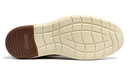 Brecave Mens Chukka Boots Casual Boots For Men Waterproof High Top Sneaker Boots For Dress Fashion,Brown,10.5 thumb #2