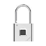 customize your exclusive lock Padlock Fingerprint Padlock Fingerprint Smart Lock IP62 Waterproof Keyless Anti-Theft for Locker Gym Door Luggage Suitcase Handbags Wardrobes