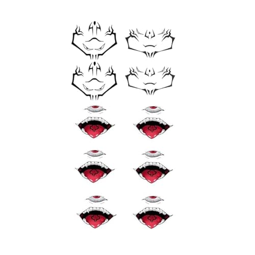 Ryomen Sukuna Tattoo Sticker Anime Character Cosplay Costume Prop Accessories