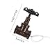 Healifty Retro Tube Light Switch Industrial Decor Globe Table Lamp Cottagecore Decor Steampunk Lamp Steampunk Style Stop Valves Light Stop Valves