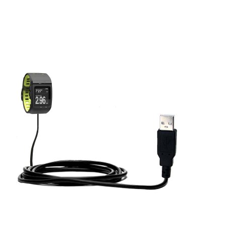 Gomadic Hot Sync and Charge Straight USB Cable for The Nike SportWatch GPS â€“ Charge and Data Sync with The Same Cable. Built TipExchange Technology