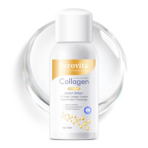 Serovita Firming Collagen Spray Sera Vita Collagen Lotion for Women Anti Hydrating Moisturizer Mist Fast-Absorbing Skin for Body Plumping and Firming Care for Body and Face (1PCS)