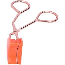 Glue Free Magnetic Eyelashes Applicator, Reusable Eyelashes Applicator Strong Magnetic Force Lovely Shape Multiple Colors for SalonRose gold handle orange