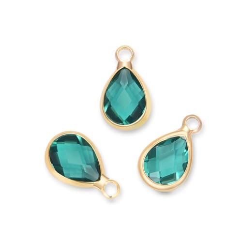 Adabele emerald teardrop briolette 16x9mm