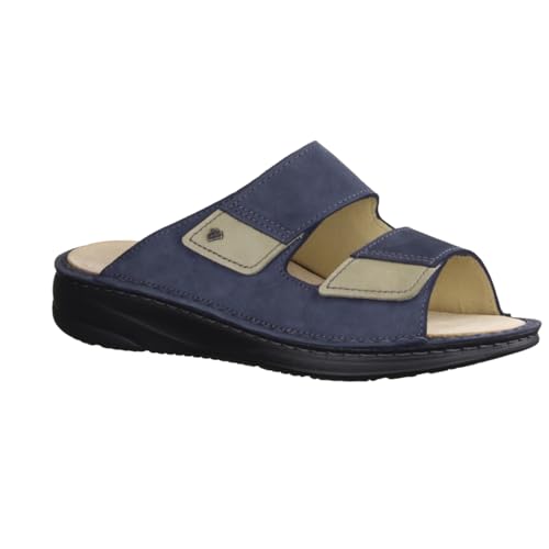 Pantuflas Finn Comfort Psara de piel azul: dile adiós al cansancio con su ajuste ergonómico