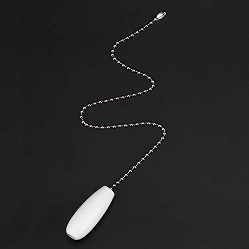 Image of CHICTRY 4Pcs Wooden Ceiling Fan Chain Pulls Pendant Vintage Pull Chain Extension for Ceiling Light Lamp Fan Decoration Home Wedding Decor Ornament White One Size