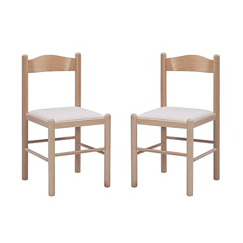 Linon AMZN3224 Minka Solid Beechwood Italian Dining Side Chair Upholstered Seat Set Of 2 cover