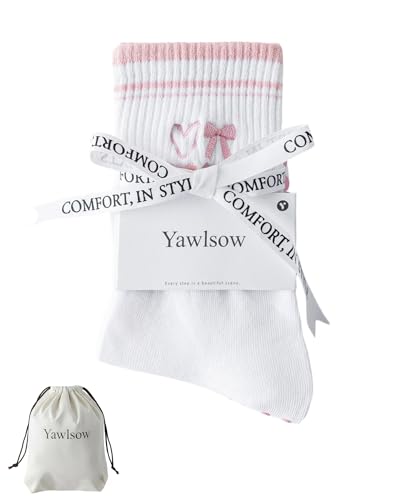 Image of Yawlsow Pilates Grip Socks for Women Yoga Grippy Socks Cute Barre Non Skid Athletic Crew Sticky Sock Workout Hospital