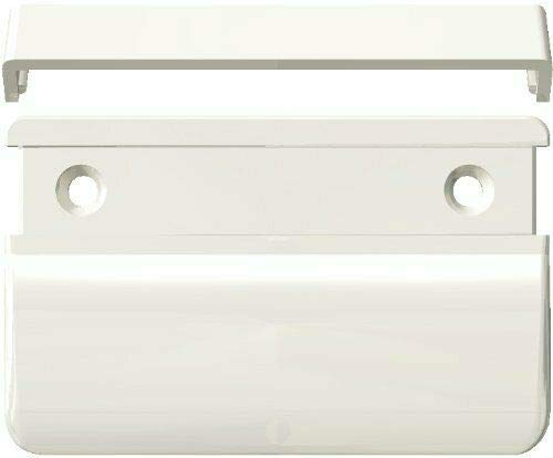 Tirador para puerta de balcón, tirador de concha, tirador de puerta de terraza, mango de plástico, color blanco