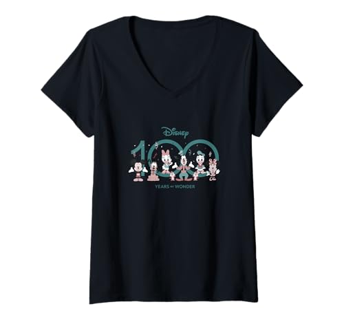 T-shirt Disney D100 Mickey & Pals à col en V parfait pour votre prochaine visite au parc