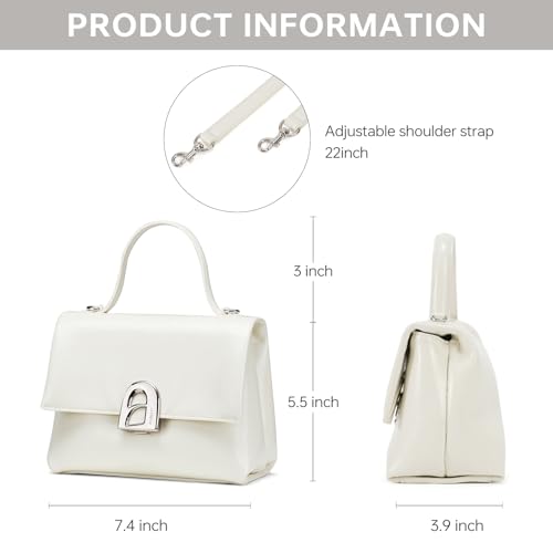 Image of LA FESTIN Small Top Handle Bags for Women Genuine Leather Shoulder Handbag