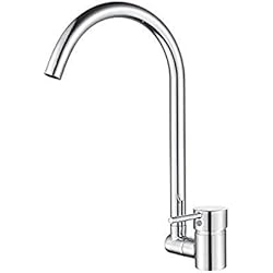 Grifos Abatibles Para Fregadero Ibergrif, Grifo de Cocina Abatible, Grifería para Fregadero Monomando, Cromo