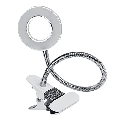 CALLARON 1 Pieza Lámpara De Belleza De Ceja Lámparas De Mesa Plegables Lámpara De Escritorio De Uñas Lámpara Plegable Led Luz Ultravioleta Del Clavo Cabeza De Aluminio Dorado Plata