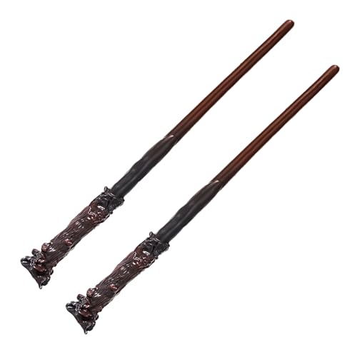 MEISH 2pcs Wizard Wand Toy Magic Wand Magic Stick Movie Props Halloween Dress Up Accessory for Girls and Boys (30cm)