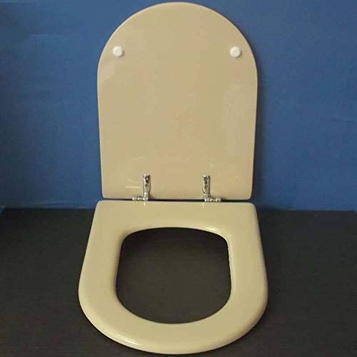 Copriwater Dolomite CLODIA CHAMPAGNE Cerniera Cromo-Sedile-Asse Wc