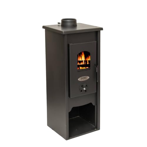 Stufa a legna in acciaio IRINA 6,1 KW L 33